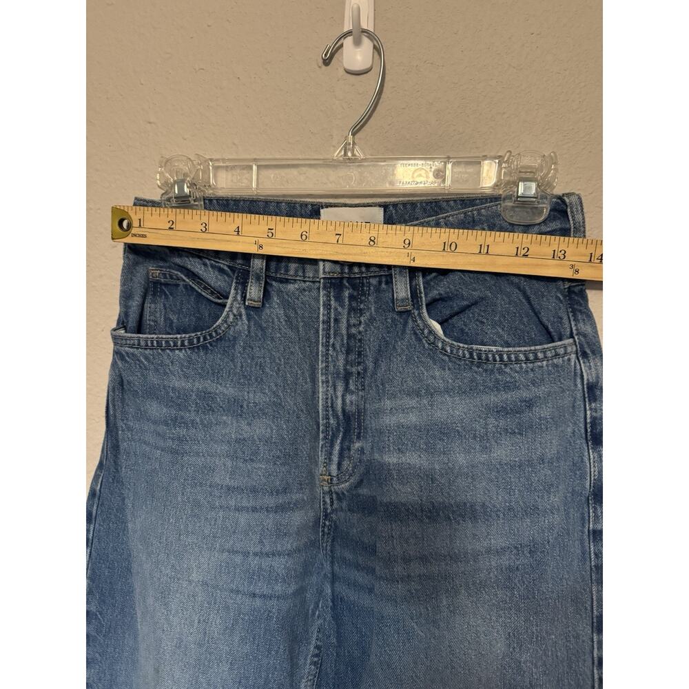 FRAME Le High N Tight High Rise Straight Blue Medium Wash Cotton Denim Jeans 26 - Picture 3 of 7
